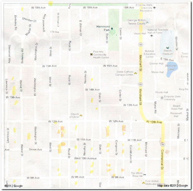Ragweed map, 2012